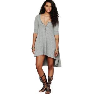 Free People Beach Drippy Jersey Dress Tunic EUC XS